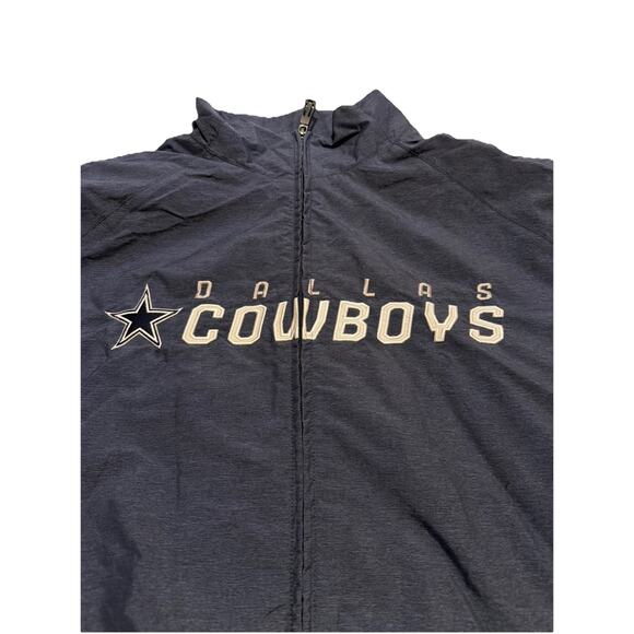Vintage Dallas Cowboys Reebok On Field Hooded Jacket Mens Small NFL Full Zip - Picture 3 of 3